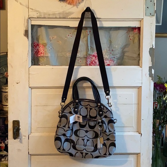 SOLD Gray and Black Coach Purse - Picture 7 of 7